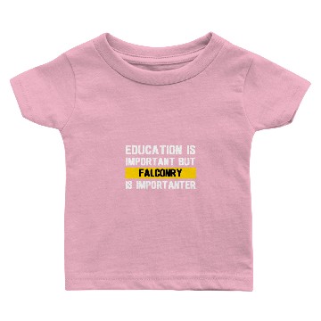 Discover Education Is Important Falconry Baby T-shirts