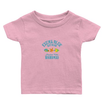 Discover Exuma Blue Bahamas Baby T-shirts