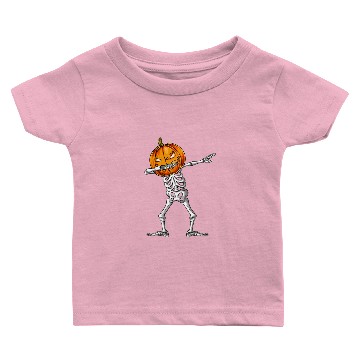 Discover Dabbing Skeleton Pumpkin Halloween Costume Men Dab Baby T-shirts