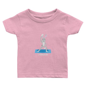 Discover Rabbit Yoga Funny Meditation Namaste Easter Bunny Baby T-shirts