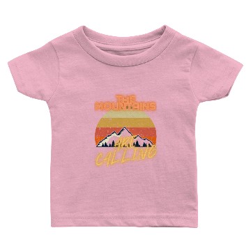 Discover The Mountains Are Calling Hiking Baby T-shirts