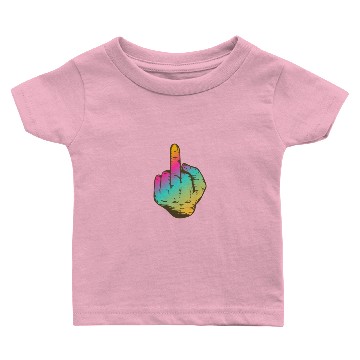 Discover Middle Finger Stinky Fuck You Offensive Symbol Baby T-shirts