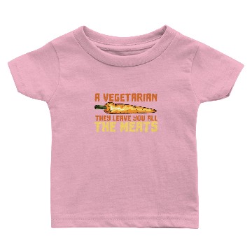 Discover Vegetarian Leave Meats Baby T-shirts