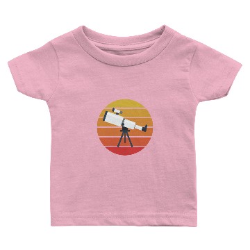 Discover Retro Telescope Explorer Astronomy Science Kid Baby T-shirts