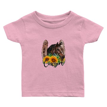 Discover Cowgirl Horseshoe Baby T-shirts
