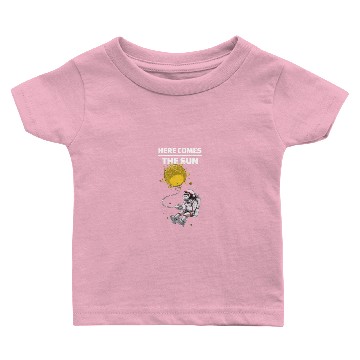 Discover space monkey - here comes the sun Baby T-shirts