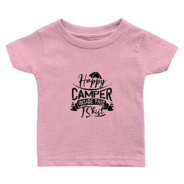 Discover Happy Camper inside - Camping Gift Baby T-shirts