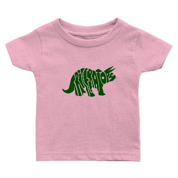 Discover triceratops green Baby T-shirts