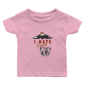 Discover Camping Caravan Hiking mountains Grizzly Baby T-shirts