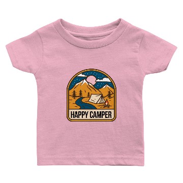 Discover Happy Camper Baby T-shirts