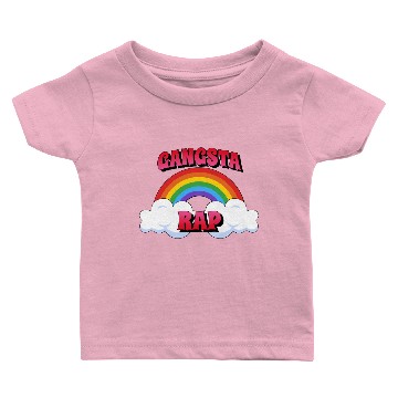 Discover Gangsta Rap Rainbow Art Design for Gangster Rapper Baby T-shirts