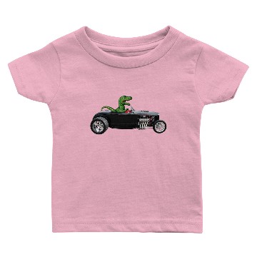 Discover Hot Rod Tyrannosaurus Rex T-rex Dinosaurs Baby T-shirts