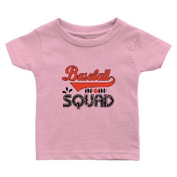 Discover Baseball Mom squad Baby T-shirts