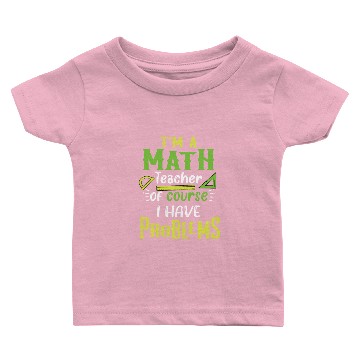 Discover Math Teacher Math Baby T-shirts