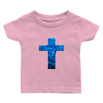 Discover Crucifix Painting - Blue Baby T-shirts