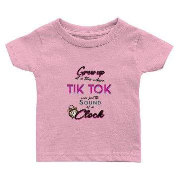 Discover Tik Tok the sound of the clock Baby T-shirts