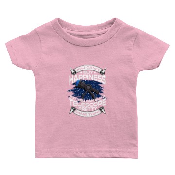 Discover Astronomy Telescope Outer Space Galaxy Baby T-shirts