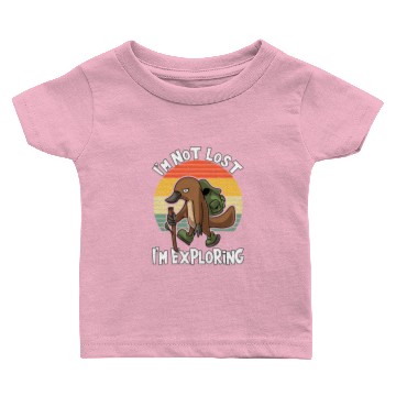 Discover I'm Not Lost I'm Exploring Hiking Platypus Hiking Baby T-shirts