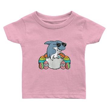 Discover Funny Shark Easter Holiday Bunny Egg Hunt Gift Id Baby T-shirts