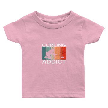 Discover curling Addict Baby T-shirts