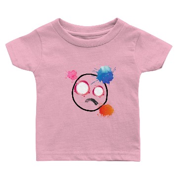 Discover Sad face paint splatter Baby T-shirts