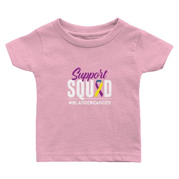 Discover Support Squad Bladder Cancer Awareness Baby T-shirts