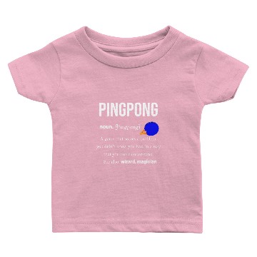 Discover Ping-pong, Table Tennis, Table Tennis, Serve Baby T-shirts