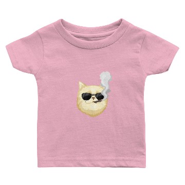 Discover Funny Cat Smoking Sigar Baby T-shirts