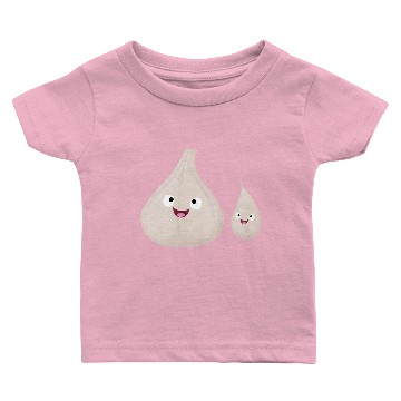 Discover Cute garlic cartoon vegetable illustration Baby T-shirts
