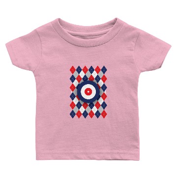 Discover Argyle curling pattern Baby T-shirts