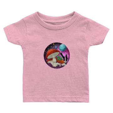Discover Psychedelic Mushrooms Forest Baby T-shirts