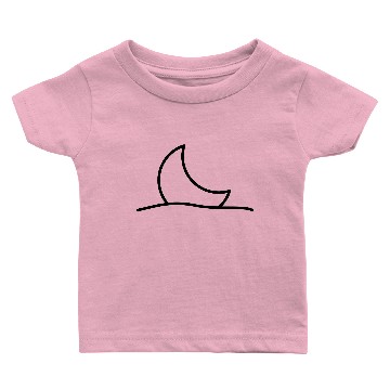 Discover setting moon with cloud horizon Baby T-shirts