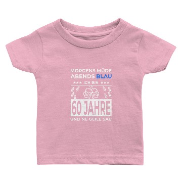 Discover 60th birthday sixty beer saying gift Baby T-shirts