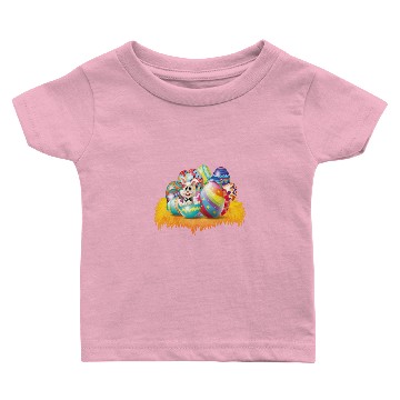 Discover Children's Easter Baby T-shirts With Cute Easter Bunnies