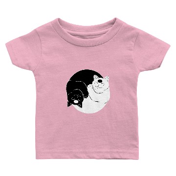 Discover Cat Ying Yang Baby T-shirts
