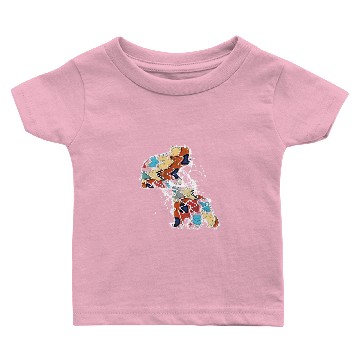 Discover Color Bear Cubs Abstract Illustration Baby T-shirts