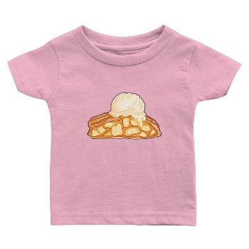 Discover Apple Strudel with Vanilla Ice Cream Baby T-shirts