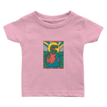 Discover RAPTOR JESUS STAINED GLASS Baby T-shirts