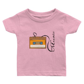 Discover nostalgia , audio cassette, Baby T-shirts