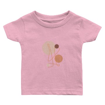 Discover Brown and Beige Abstract Shapes Art Canvas Baby T-shirts