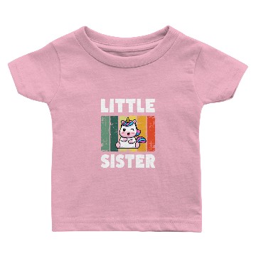 Discover LITTLE SISTER Baby Unicorn Baby T-shirts