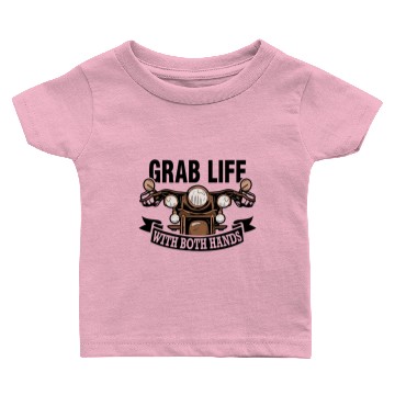 Discover Motorcycle Biker Chopper Father's Day Gift Baby T-shirts