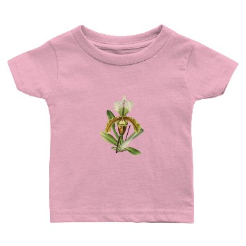 Discover Orchid flower Botanical Illustration Baby T-shirts