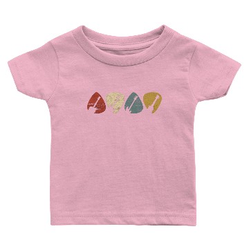 Discover Guitar Picks Retro Vintage Baby T-shirts