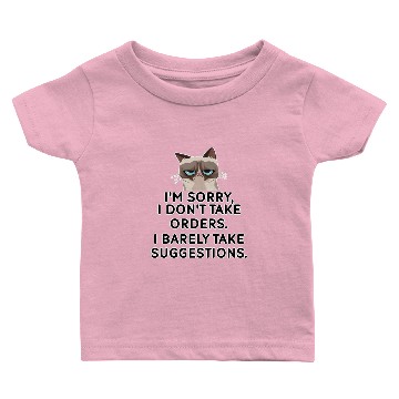 Discover Grumpy Cat | I don't Take Orders Baby T-shirts