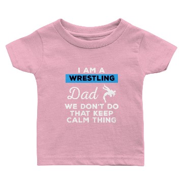 Discover Funny Wrestling Dad Baby T-shirts