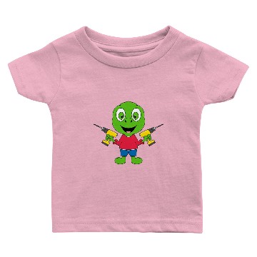Discover TURTLE - DRILLING MACHINE - CRAFTSMAN - HANDYMAN Baby T-shirts