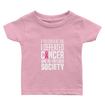 Discover Breast Cancer Survivor Pink Ribbon Baby T-shirts