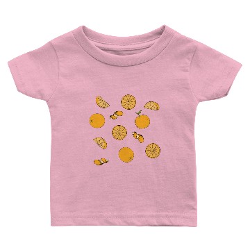 Discover delicious appetizing, juicy orange pattern. Baby T-shirts