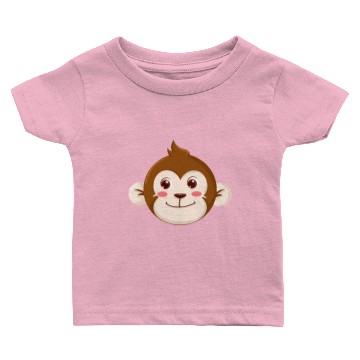 Discover Monkey face Baby T-shirts